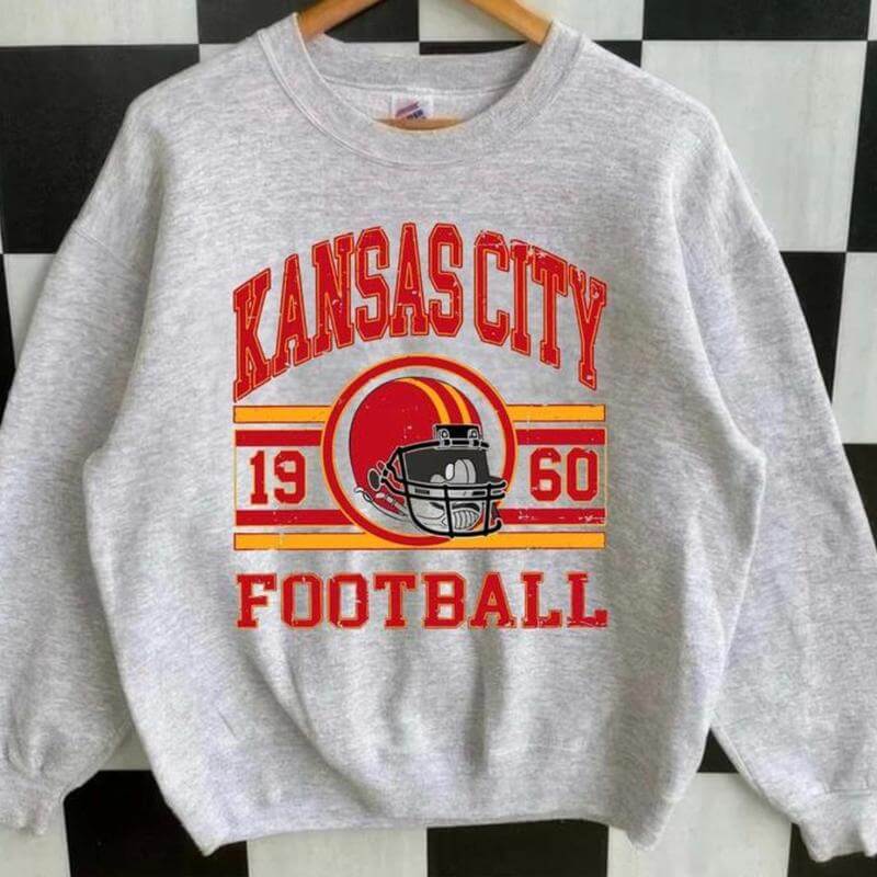 Retro Crewneck Football Sweatshirt