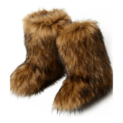 Women's Mid-Calf Fur Boots