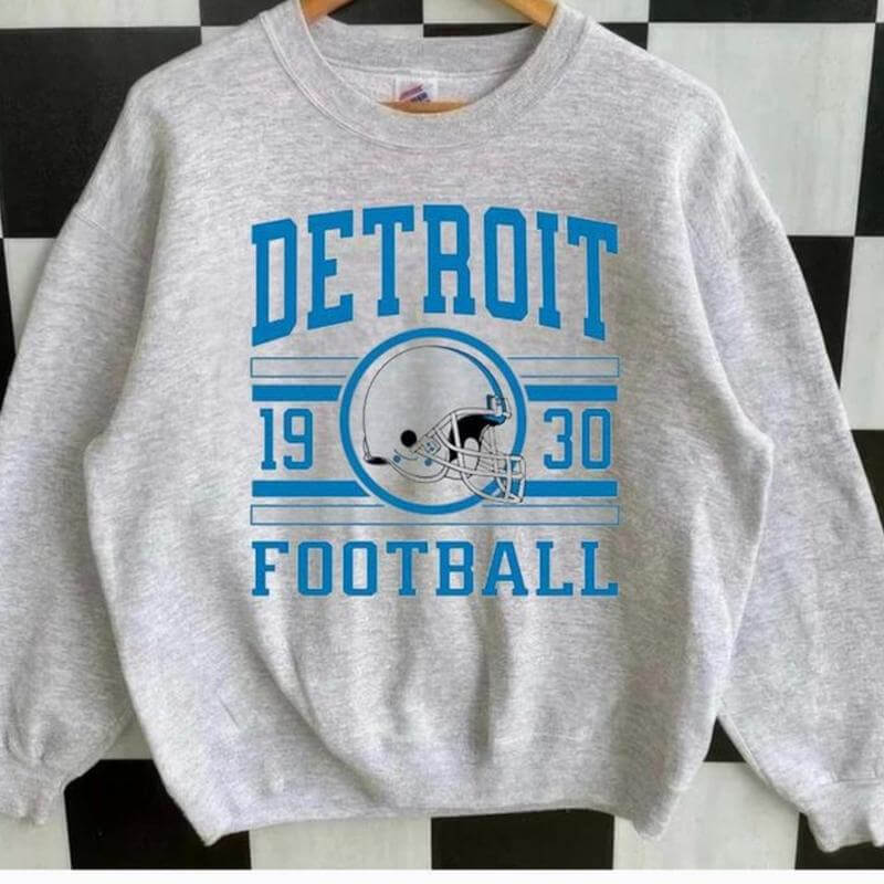 Retro Crewneck Football Sweatshirt